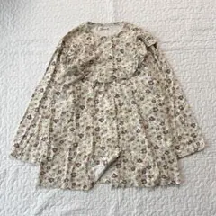 ワコール パジャマ 新品 花柄 長袖 上のみ ベージュ M ルームウェア