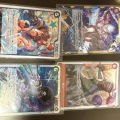 旧ワンピース カードゲーム エネル 3枚セット 当時品 旧裏 技 ルフィ