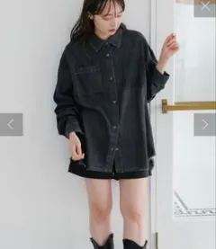 ビッグデニムシャツ　Kastane