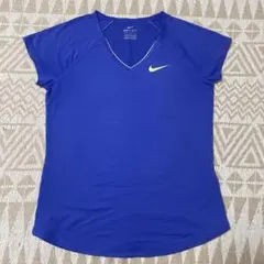 NIKE Dri-FIT テニス Tシャツ ブルー Lサイズ（kids L）のサムネイル