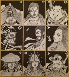 武士（侍）全9枚　【千福寺家家臣団】　オリジナルイラスト　戦国武将　似顔絵 武士（侍）全9枚 【草平家家臣団】 オリジナルイラスト 戦国武将