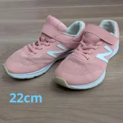 22cm New Balance キッズスニーカー ピンク