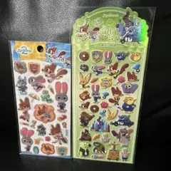 正規品　ズートピア ぷくぷくシール2枚