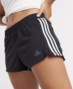 【未使用に近い】adidas アディダス 3本線 ハーフショートパンツ ランパン