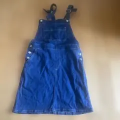 ダークブルー デニム サロペットジャンバースカート