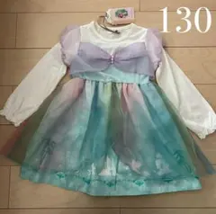 新品 マジョリカ リトルマーメイド アリエル 長袖 ワンピース 130