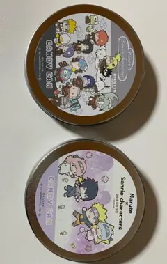 NARUTO アニメイトカフェ　缶ケース　うちはサスケ　イタチ　うずまきナルト