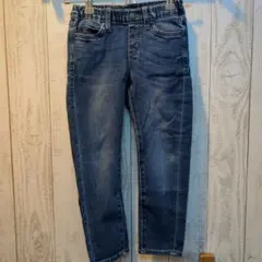 デニムブルー スリムフィットパンツ 100cm~