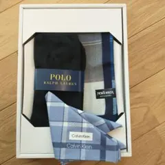 CalvinKlein NEWYORKER PoloRalph靴下ハンカチセット