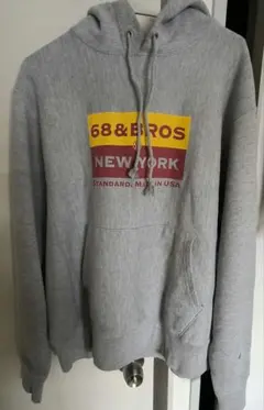 68&brothers ダメージ加工ペイントフーディー 68&brothers（シックスティエイトアンドブラザーズ） GW P10倍 プル