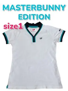 【マスターバニーエディション】古着♡レディースゴルフウェア　半袖　白　M　伸縮性