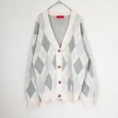 ​レピピアルマリオ アーガイルカーディガン M Argyle Cardiganのサムネイル