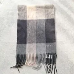 FURLA チェック柄 マフラー カシミヤ