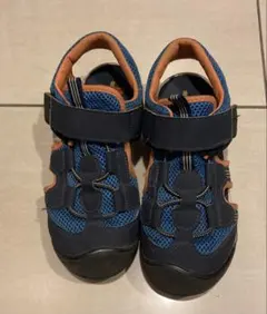 キッズ サンダル ブルー オレンジ 22cm