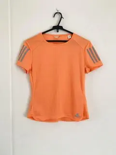 adidas アディダス 半袖 Tシャツ オレンジ S リフレクター レディース