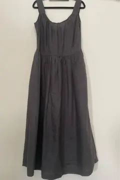 【Margaret Howell 】バックリボン キャミソールワンピースMのサムネイル