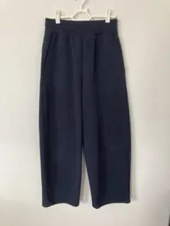 ユニクロC　スウェットワイドパンツ Sサイズ ネイビー