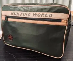 HUNTING WORLD グリーン クラッチバッグ
