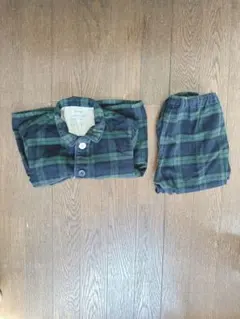 無印良品　チェック柄パジャマ 90-100のサムネイル