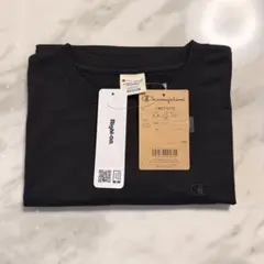 【Champion】ワンポイント無地Ｔシャツ Mサイズ BLACK