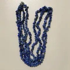【ラピスラズリ　ロングネックレス　ヴィンテージ