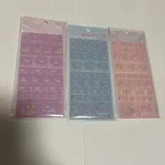 新品未開封　リトルツインスターズ　キキララ　タイルシール　3点セット