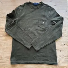 Polo Ralph Lauren オリーブグリーン長袖Tシャツ XS