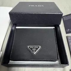 【31日迄】PRADA★二つ折り財布★ナイロン★サフィアーノレザー★1MV204