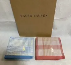 ラルフローレン　ガーゼタオルハンカチ　⭐️a