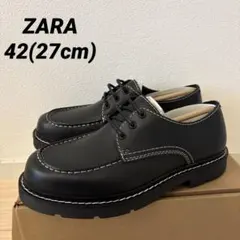 ZARA ザラ ステッチングレザーシューズ 42 27.0cm