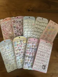 サンリオシール 9点セット　うるちゅる　ボンドロ　コットンパフィー