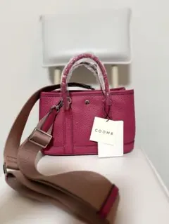 COOMB ピンク ガーデンパーティー風ミニバッグ