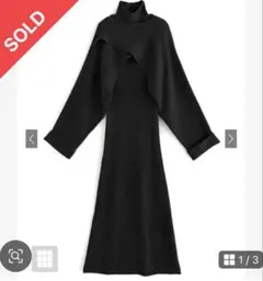 前後2wayクロストップス×ワンピースニットセットアップ[dr644]