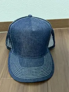 旧ロゴ OTTO トラッカー メッシュ キャップ デニム ホワイトステッチ 無地