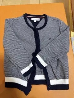 TOMMY HILFIGER ボーダーニットカーディガン80 トミーヒルフィガー