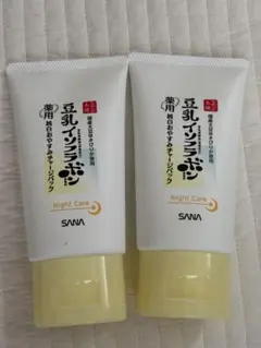 なめらか本舗　豆乳イソフラボン　薬用純白おやすみチャージパック　2個セットのサムネイル