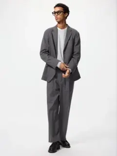 タックワイドパンツ ヘリンボーンXS 欧州特別コレクション UNIQLO完売品