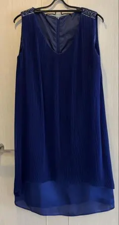 【ロートレアモン】ひざ丈ワンピース ネイビー サイズ40