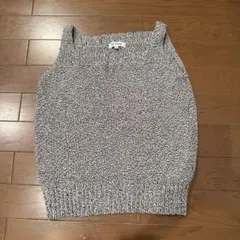 comme ca du modeニットベスト M グレー系