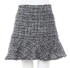 ツイードミニフレアスカート