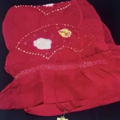 【未使用美品】帯揚げ　部分絞り帯揚げ　中抜き　レトロ