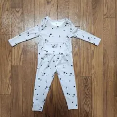 【9-12Mサイズ80】パジャマ　星柄ベビー　グレー
