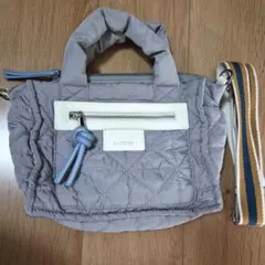 BAYFLOW ベイフロー キルティングショルダーバッグ グレー