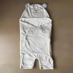 美品◇エマムール emamour 赤ちゃん安眠おくるみ 背中スイッチ対策 青 