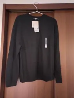 UNIQLO:CユニクロC カシミヤ リラックスVネックセーター　黒 新品