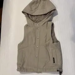 COMME CA ISM ベージュ フード付きベスト