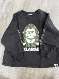 XLARGE 長袖カットソー 100cm ブラック　最終値引