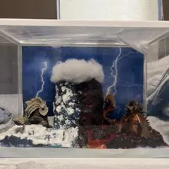 モンハンジオラマ決戦場 アカムトルム、ウカムルバス、アグナコトル フィギュア付き