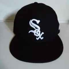 NEW ERA 59FIFTY ホワイトソックス 1/2 ブラック×ホワイト