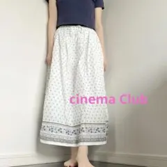 美品　cinema Club 花柄コットンスカート　Mのサムネイル